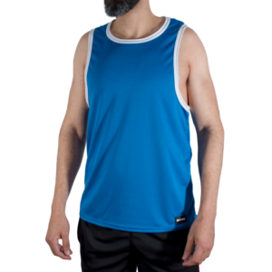 MACHO - CMV002 Blaues Gym-T-Shirt S/M