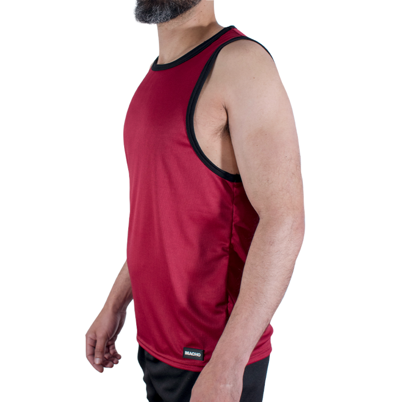 MACHO - CMV003 MAHONI GYM T-SHIRT L/XL
