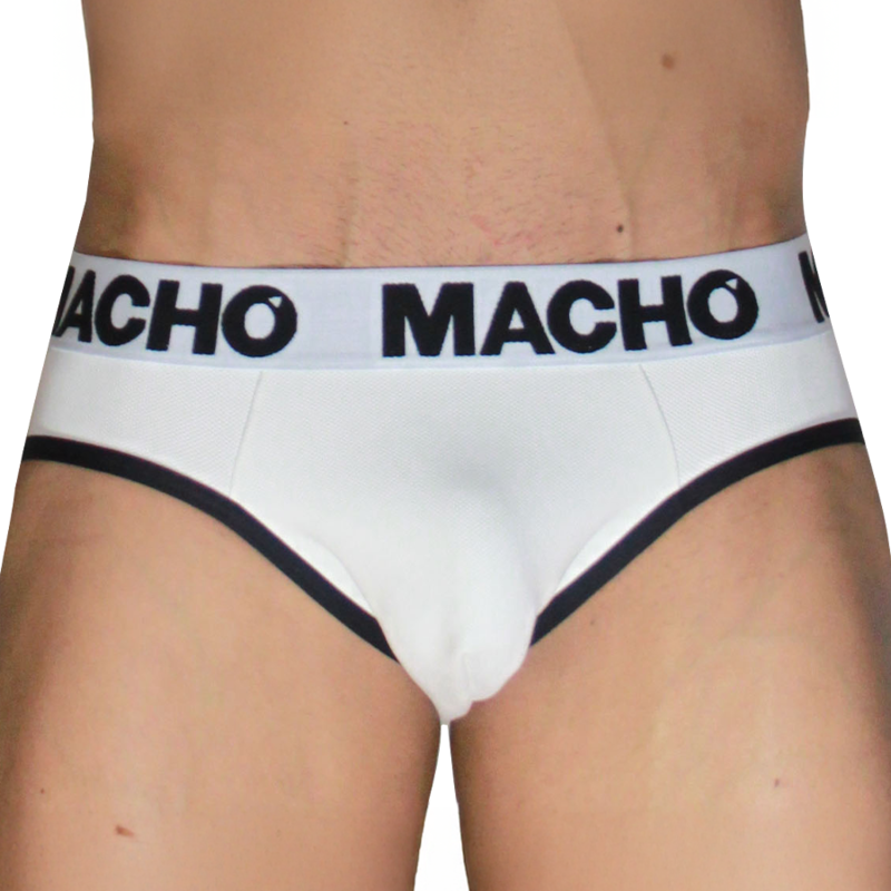 MACHO - MCH006 CLASSIC SLIP Weiß + Schwarz M