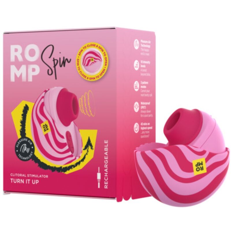 ROMP - SPIN KLITORALER SAUGER MIT ROTIERENDEM ÖFFNEN UND KLEMMEN