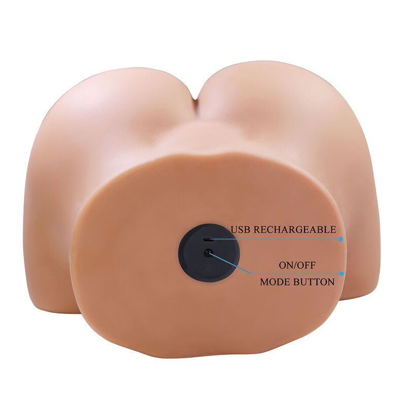 CRAZY BULL - JULIA XXL DOPPELTER VAGINAL- UND ANALVIBRATOR MASTURBATOR FLESH