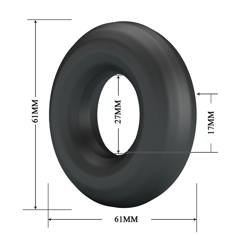 CRAZY BULL - URBAN SUPERSOFT SILIKON-PENISRING SCHWARZ