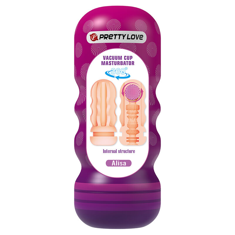 PRETTY LOVE - VAGINALMASTURBATOR MIT SAUGAUFGUSS UND INNENSTRUKTUREN
