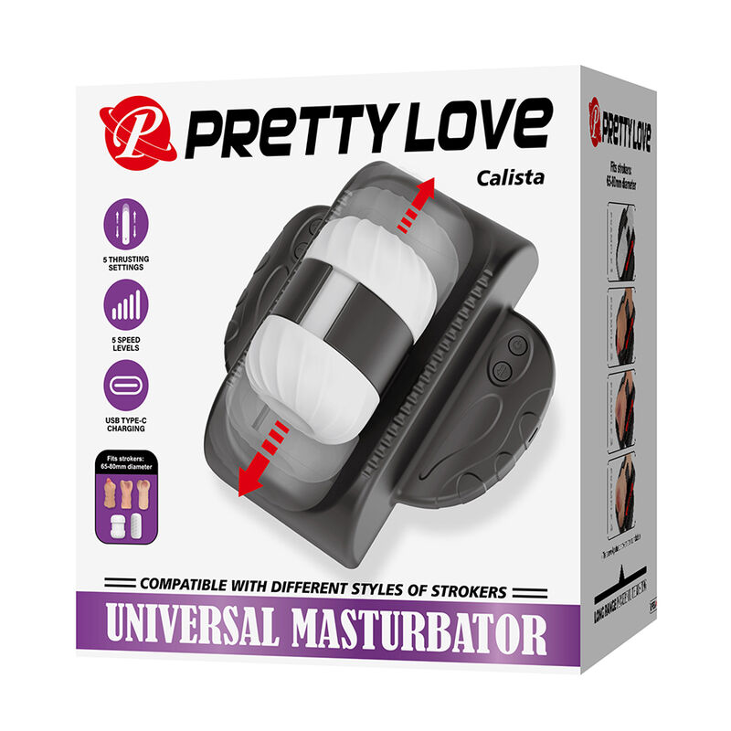 PRETTY LOVE - CALISTA UNIVERSALER AUTOMATISCHER MASTURBATOR SCHWARZ