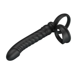 PRETTY LOVE - MERRITT Analvibrator mit Ring und Vibrationsfunktion, Schwarz