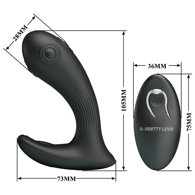 PRETTY LOVE - MIRABELLE Prostatavibrator mit Fernbedienung