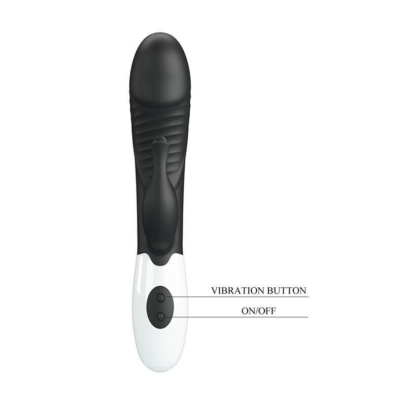 PRETTY LOVE - RASMUSSEN 30-FUNKTIONEN-HASE-VIBRATOR Schwarz