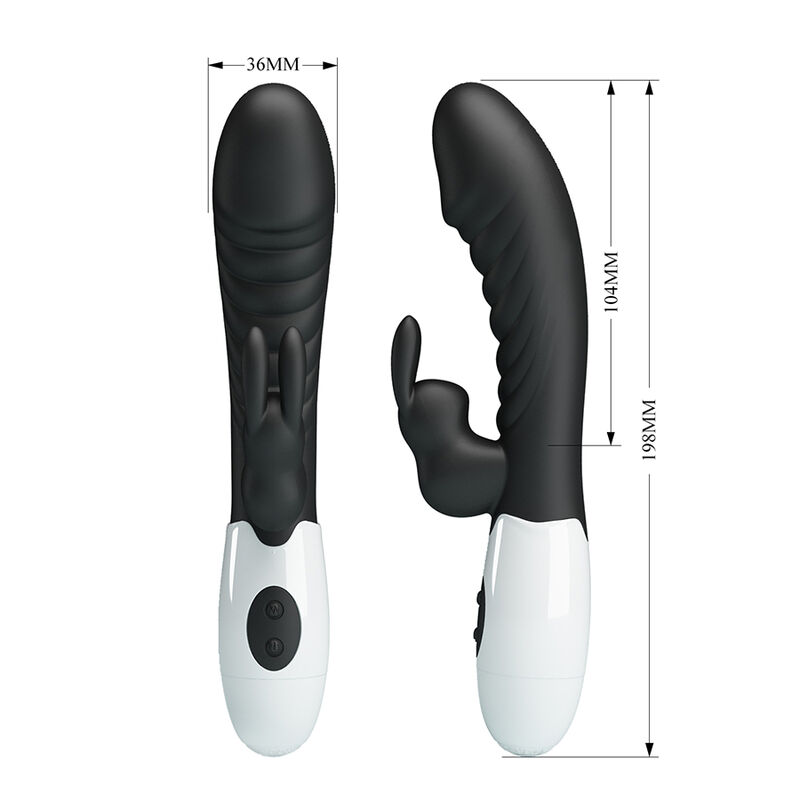 PRETTY LOVE - NAUGHTY BUNNY 30-FUNKTIONEN-HASENVIBRATOR SCHWARZ