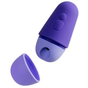 ROMP - KOSTENLOSER X KLITORISSTIMULATOR MIT DECKEL, 10 STUFEN, WIEDERAUFLADBAR, LILA