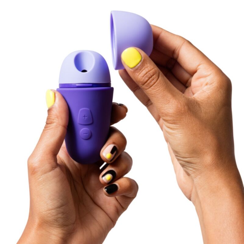 ROMP - KOSTENLOSER X KLITORISSTIMULATOR MIT DECKEL, 10 STUFEN, WIEDERAUFLADBAR, LILA