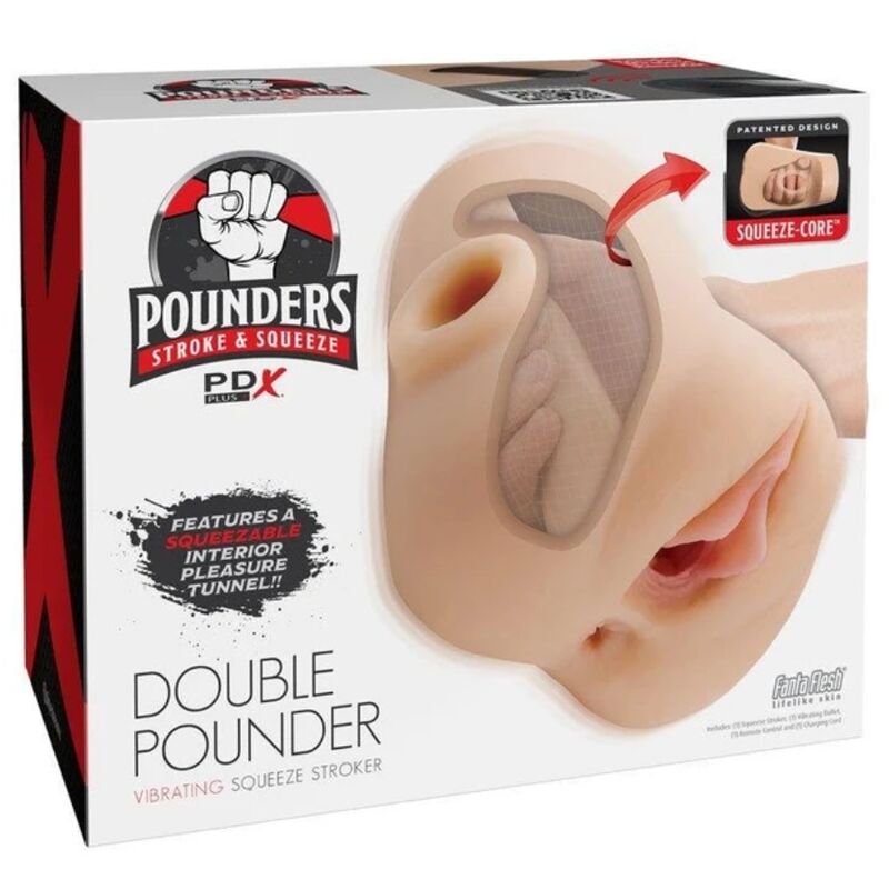 PDX PLUS – DOPPEL-POWER-VIBRATIONS-STRICKGERÄT 20,5 CM