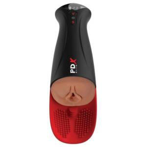 PDX ELITE - FAP-O-MATIC PRO XL automatischer Vibrations-Stroker Braun 34,9 cm