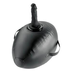 FETISH FANTASY SERIES - AUFBLASBARER LIEBESBALL MIT DILDO, SCHWARZ, 41,9 CM