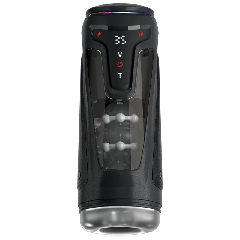 PDX ELITE - MOTO-BATOR PRO THRUSTING STROKER automatischer Vibrations- und Wärme-Masturbator 26,5 cm