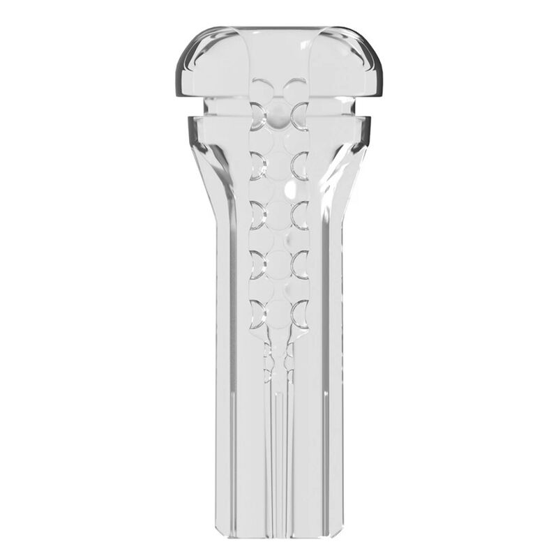PDX ELITE - VIEWTUBE PLUS transparenter Stroker mit Sichtfenster und EZ-Grip, 21 cm