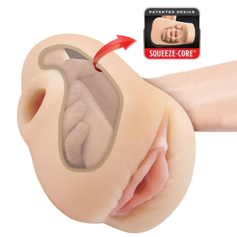 PDX PLUS – realistischer Vagina-Pussy-Pounder-Squeeze-Stroker 18 cm