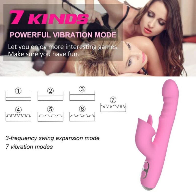 NALONE - T-MAY MAGIC STICK RABBIT VIBRATOR - Rosa