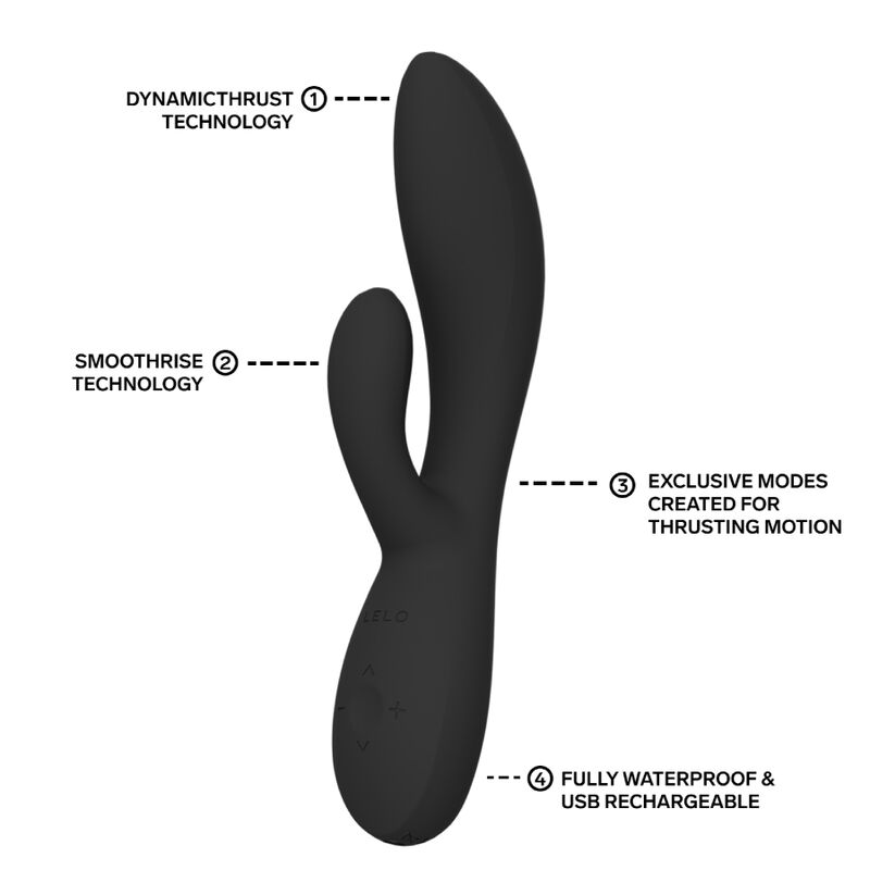 LELO - INA THRUST RABBIT Stossvibrator Schwarz