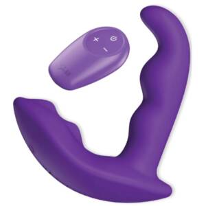 SHE.E.O - Rotierender, vibrierender Analstimulator mit Fernbedienung – Lila