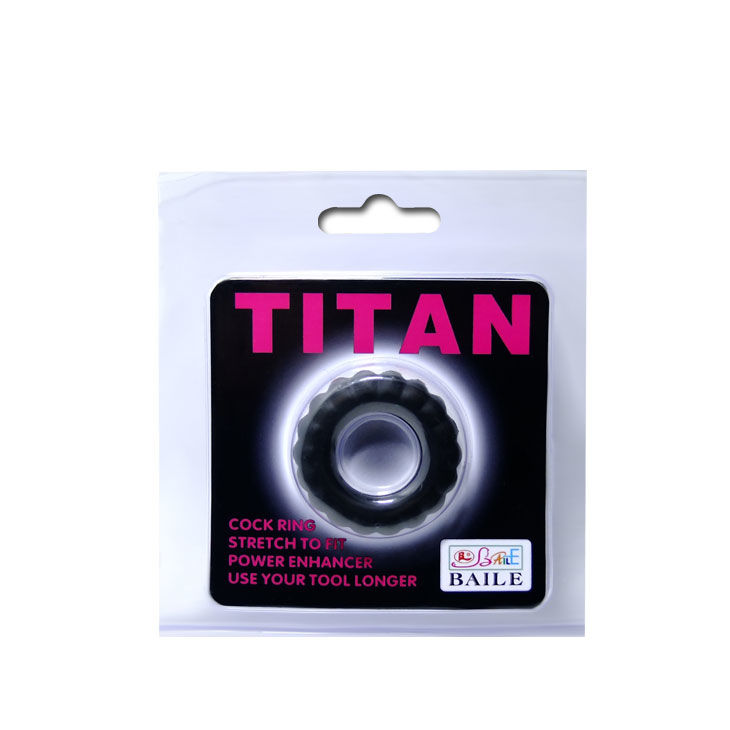 BAILE - TITAN PENISRING SCHWARZ 2 CM