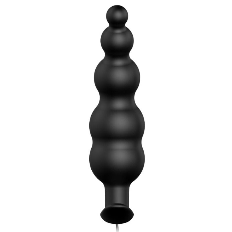 PRETTY LOVE - Analplug aus Silikon mit extra Stimulation und 12 Vibrationsmodi Schwarz