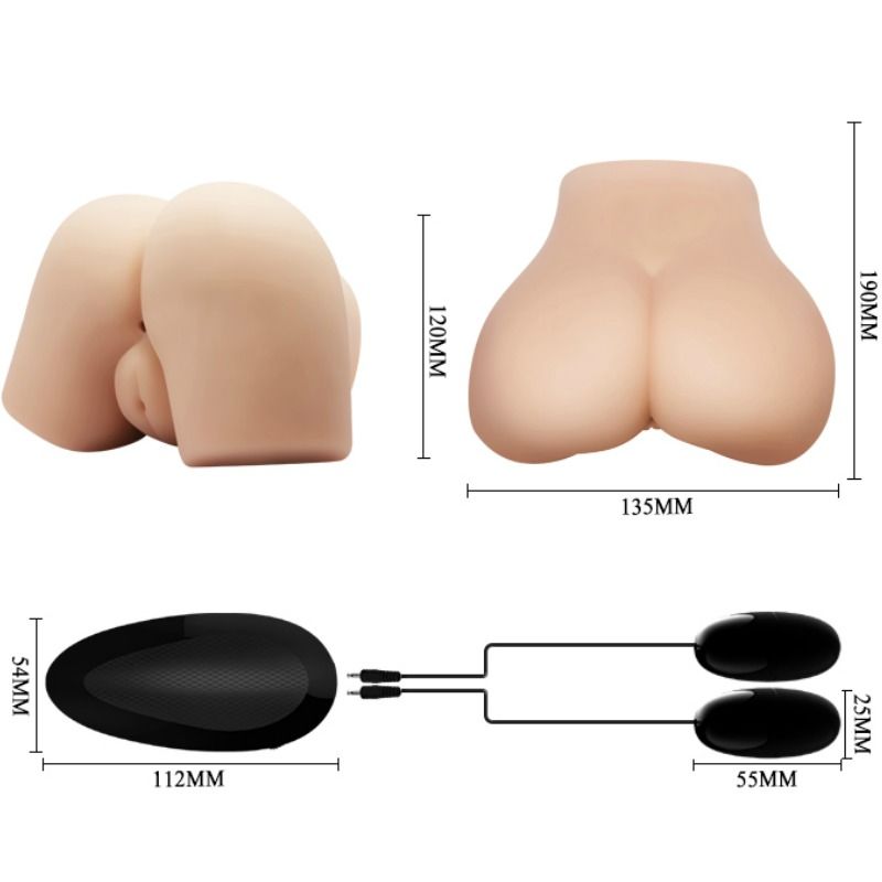 CRAZY BULL - Realistische Vagina und Anus mit Vibrationsposition 4