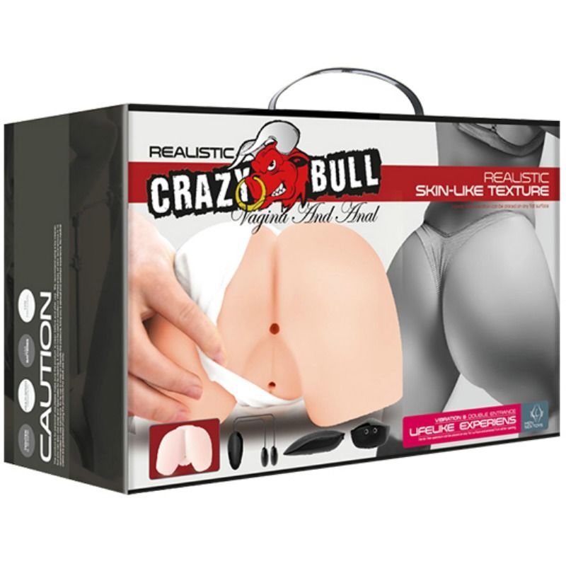 CRAZY BULL - Realistische Vagina und Anus mit Vibrationsposition 4