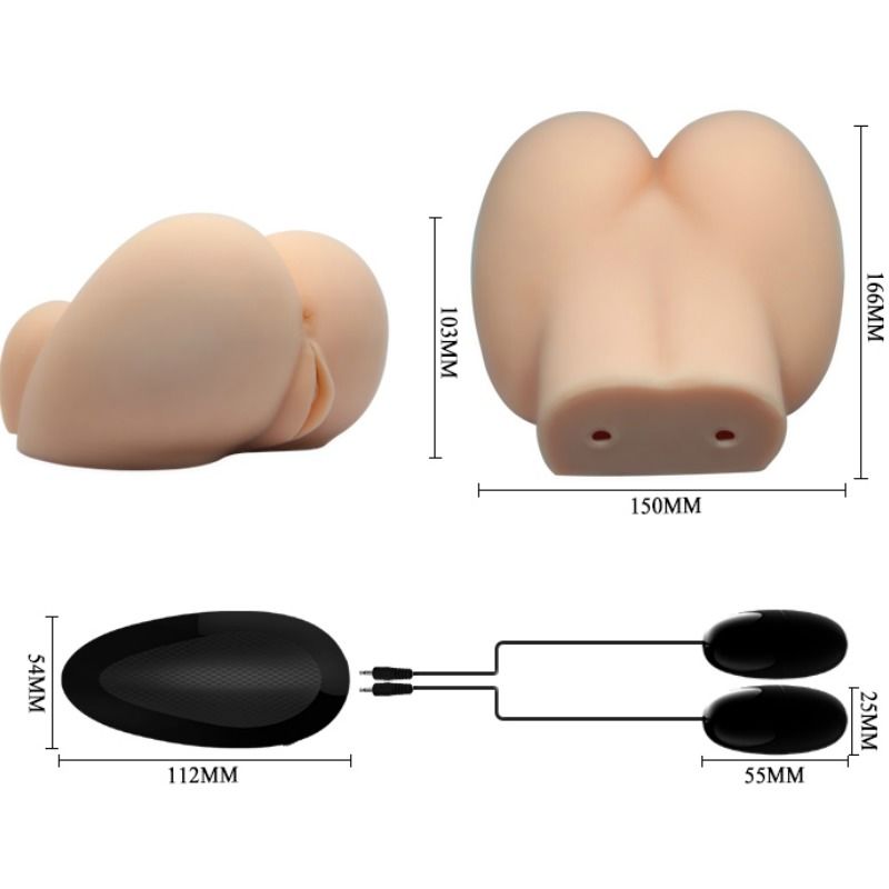 CRAZY BULL - Realistische Vagina und Anus mit Vibrationsposition 6