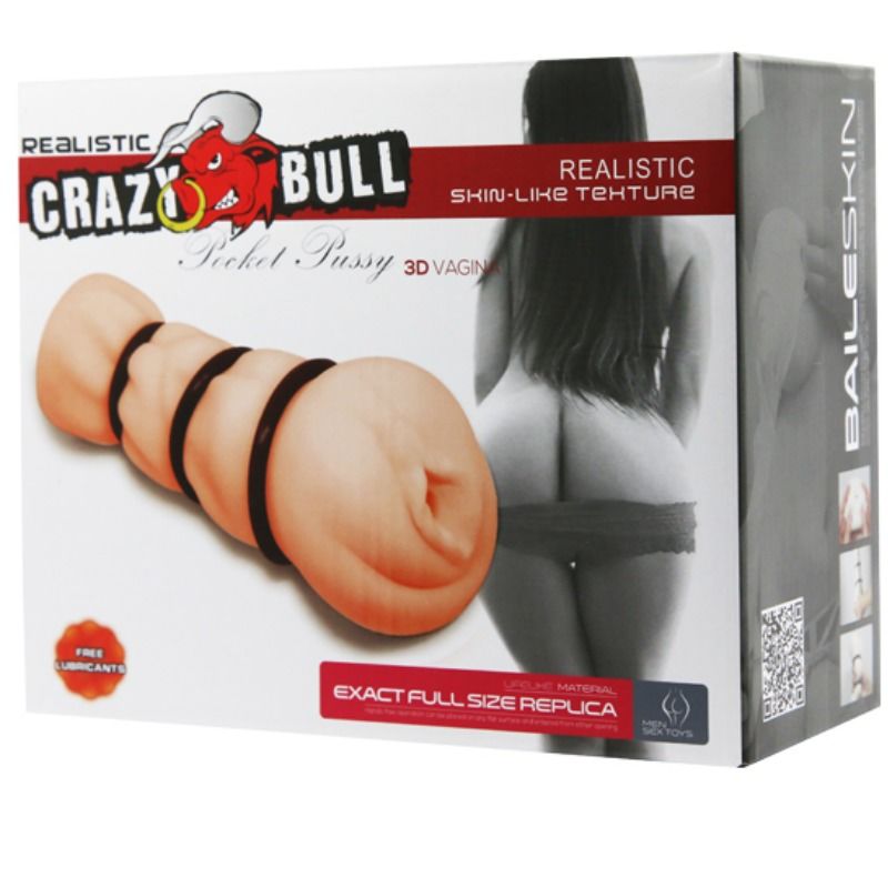 CRAZY BULL - Vagina-Masturbator mit Ringen