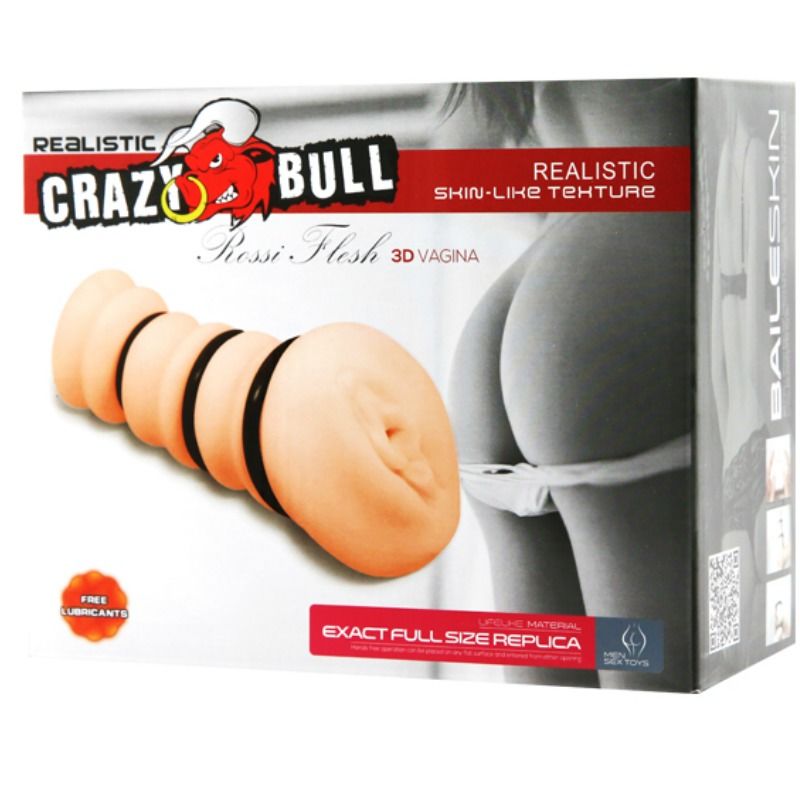 CRAZY BULL - Masturbator mit Ringen Vagina Modell 2