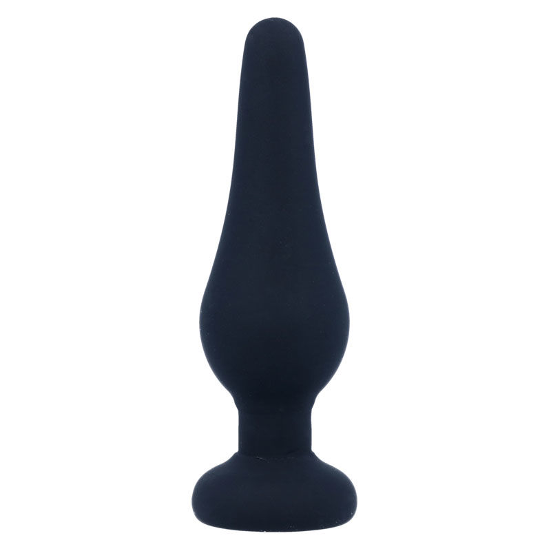 INTENSE - Analplug PIPO S schwarzes Silikon 9,8 cm