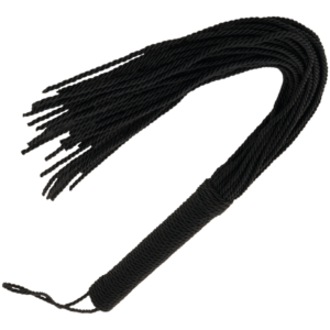 DARKNESS - schwarze Bondage-Peitsche 50 cm