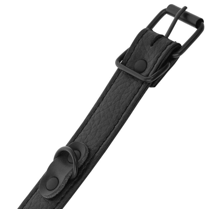 DARKNESS - Breite, dünne texturierte Handschellen
