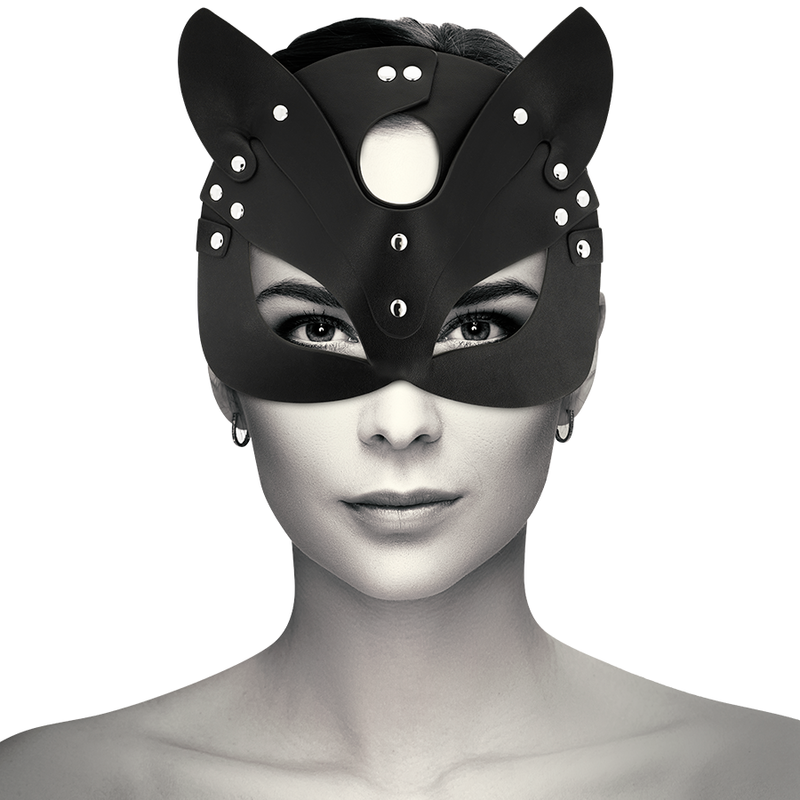 COQUETTE CHIC DESIRE - Vegane Leder Maske mit Katzenohren