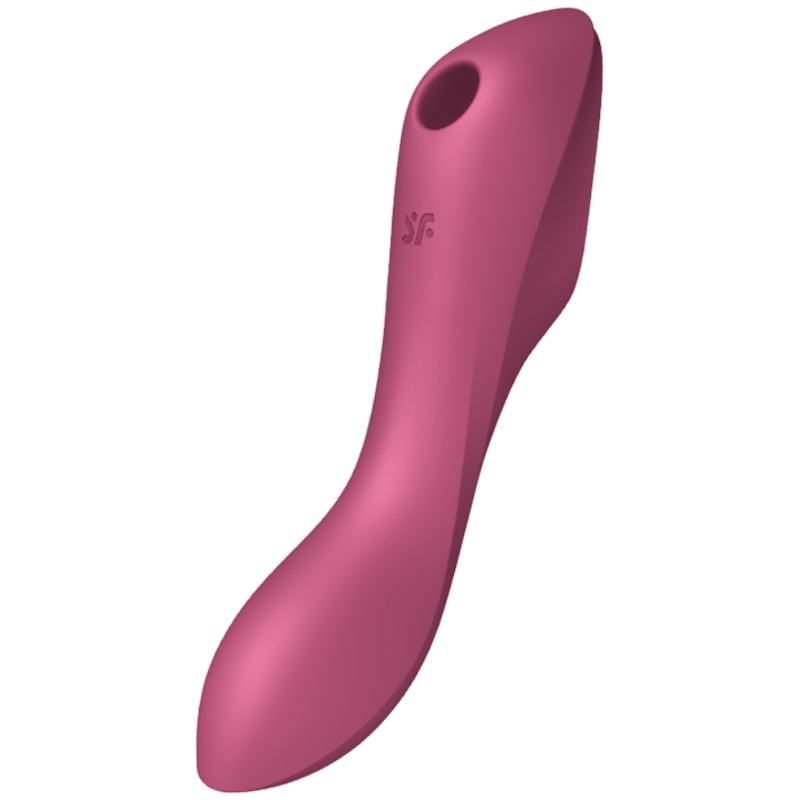 SATISFYER - CURVY TRINITY 3 AIR PULSE VIBRATOR Rot