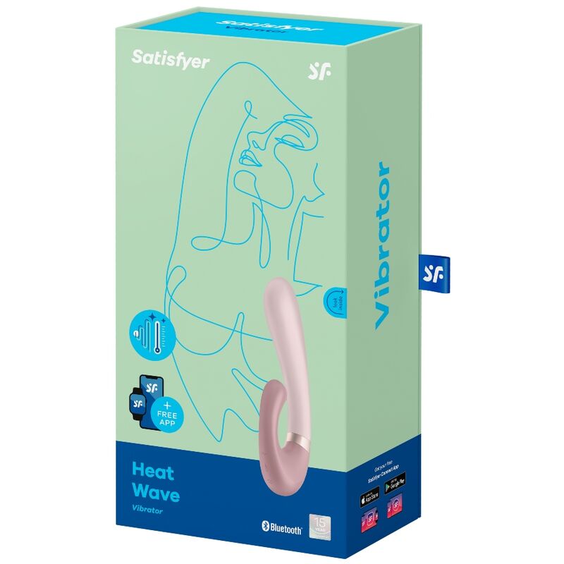 SATISFYER - HEAT WAVE VIBRATOR APP Rosa