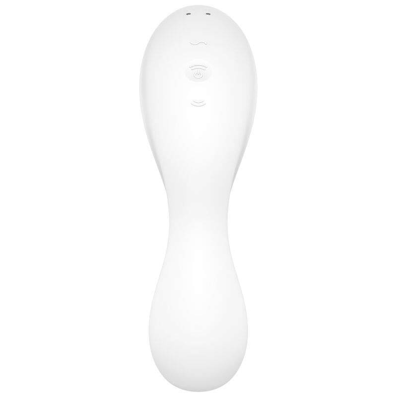 SATISFYER - CURVY TRINITY 5 Air Pulse Stimulator & Vibrator App Weiß