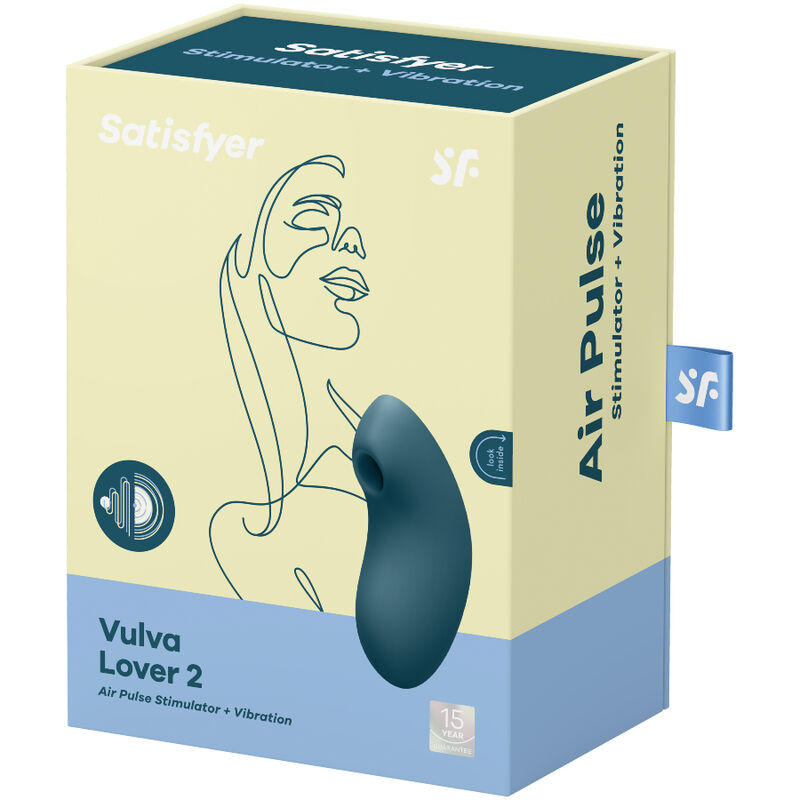 SATISFYER - VULVA LOVER 2 Luftpulstimulator & Vibrator Blau