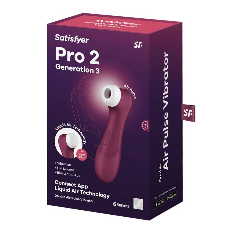SATISFYER - PRO 2 GENERATION 3 Weinrot Bluetooth & App