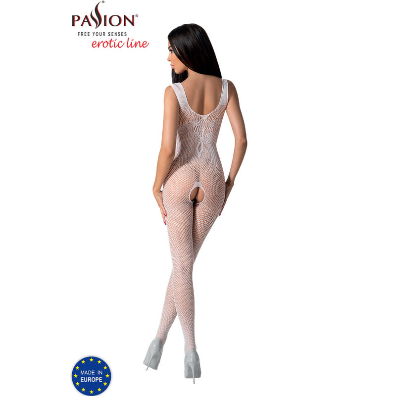 PASSION - BS098 Weißer Bodystocking, eine Größe