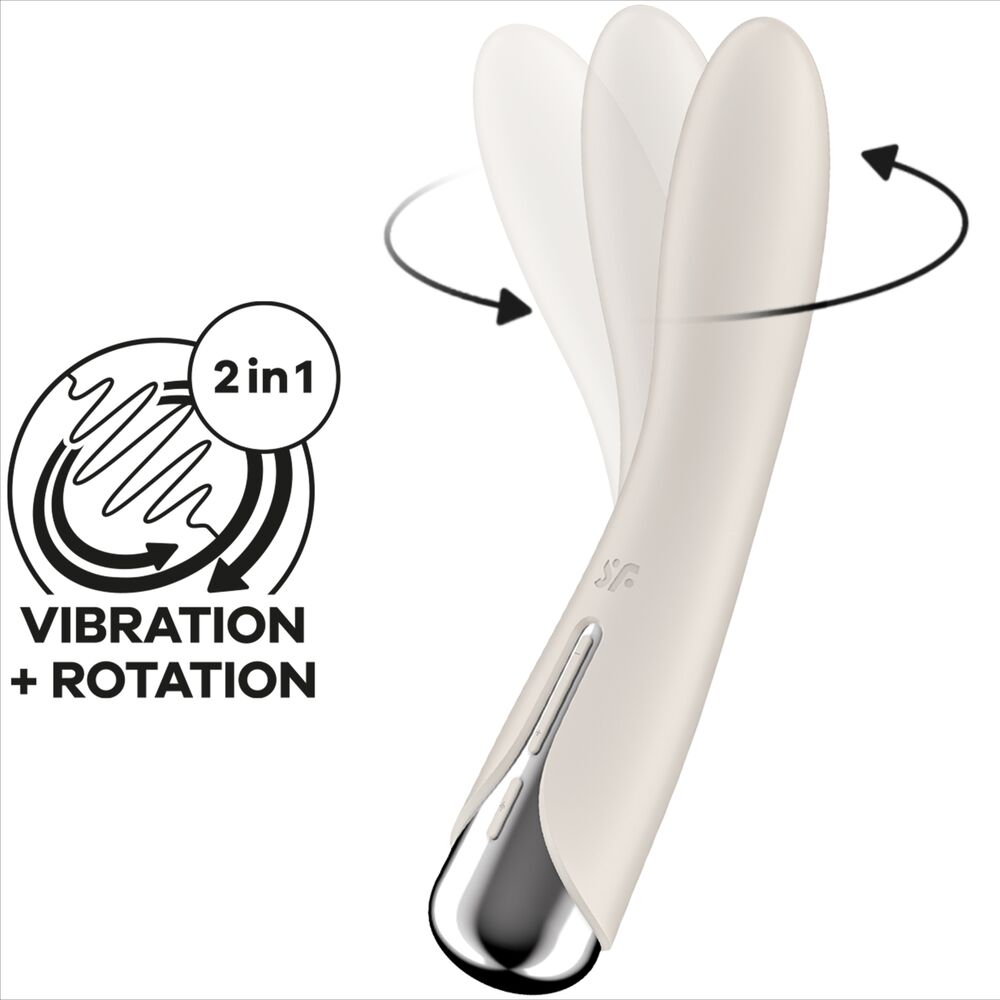 SATISFYER - SPINNING VIBE 1 G-SPOT BEIGE Rotationsvibrator
