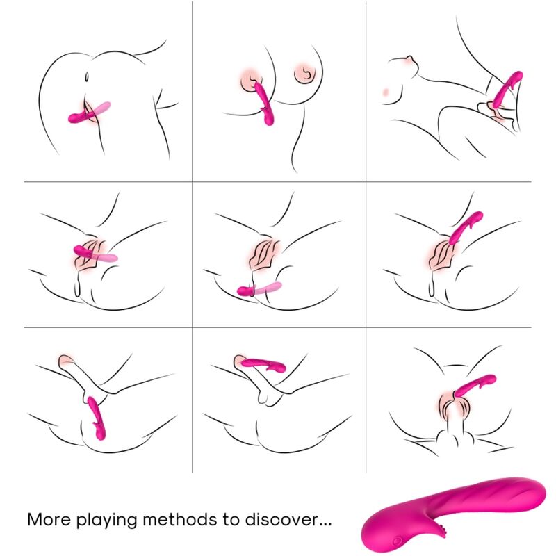 ARMONY - ROMANCE VIBRATOR mit Klitorisstimulator Fuchsia