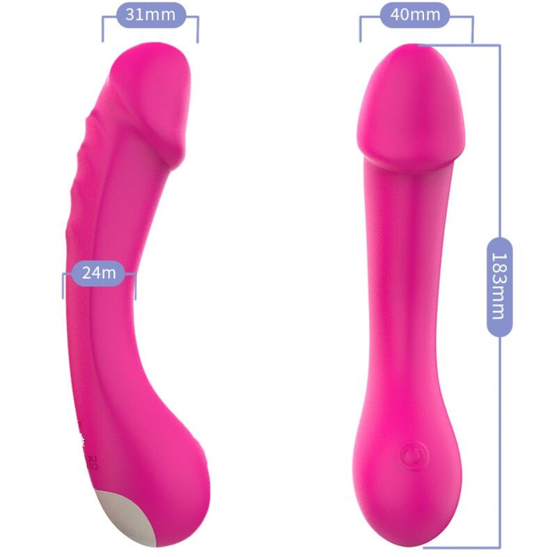 ARMONY - Dildo Vibrator G-Punkt Silikon Fuchsia