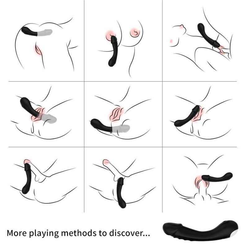 ARMONY - Dildo Vibrator G-Punkt Silikon Schwarz