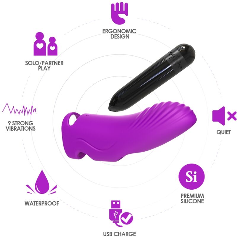 ARMONY - AURORA VIBRATORFINGER LILA