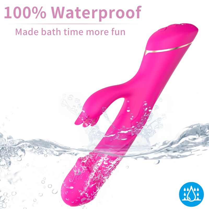 ARMONY - Dildo Vibrator Kaninchen Silikon Fuchsia