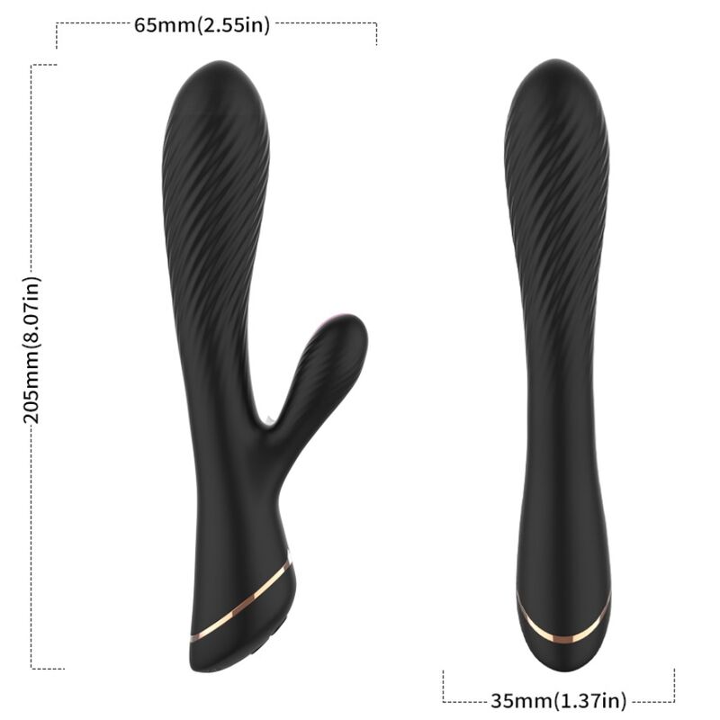 ARMONY - Vibrator Kaninchen Silikon Schwarz