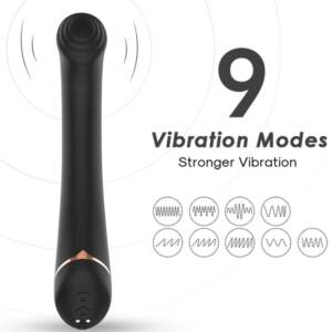 ARMONY - Vibrator Faltkopf Silikon Schwarz