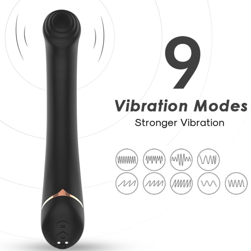 ARMONY - Vibrator Faltkopf Silikon Schwarz