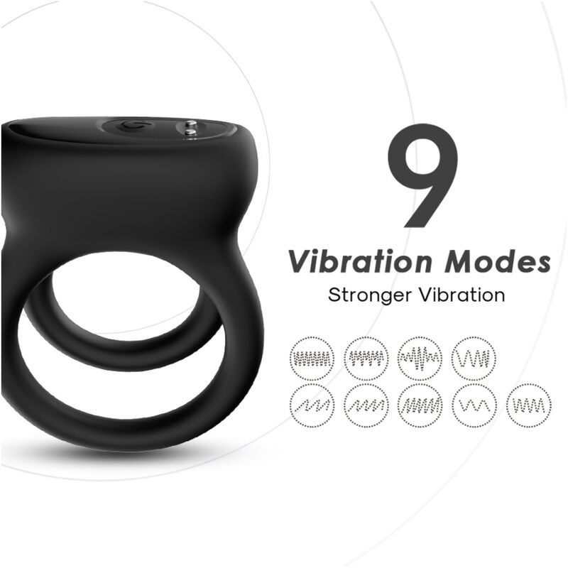 ARMONY - Doppelringvibrator Schwarz